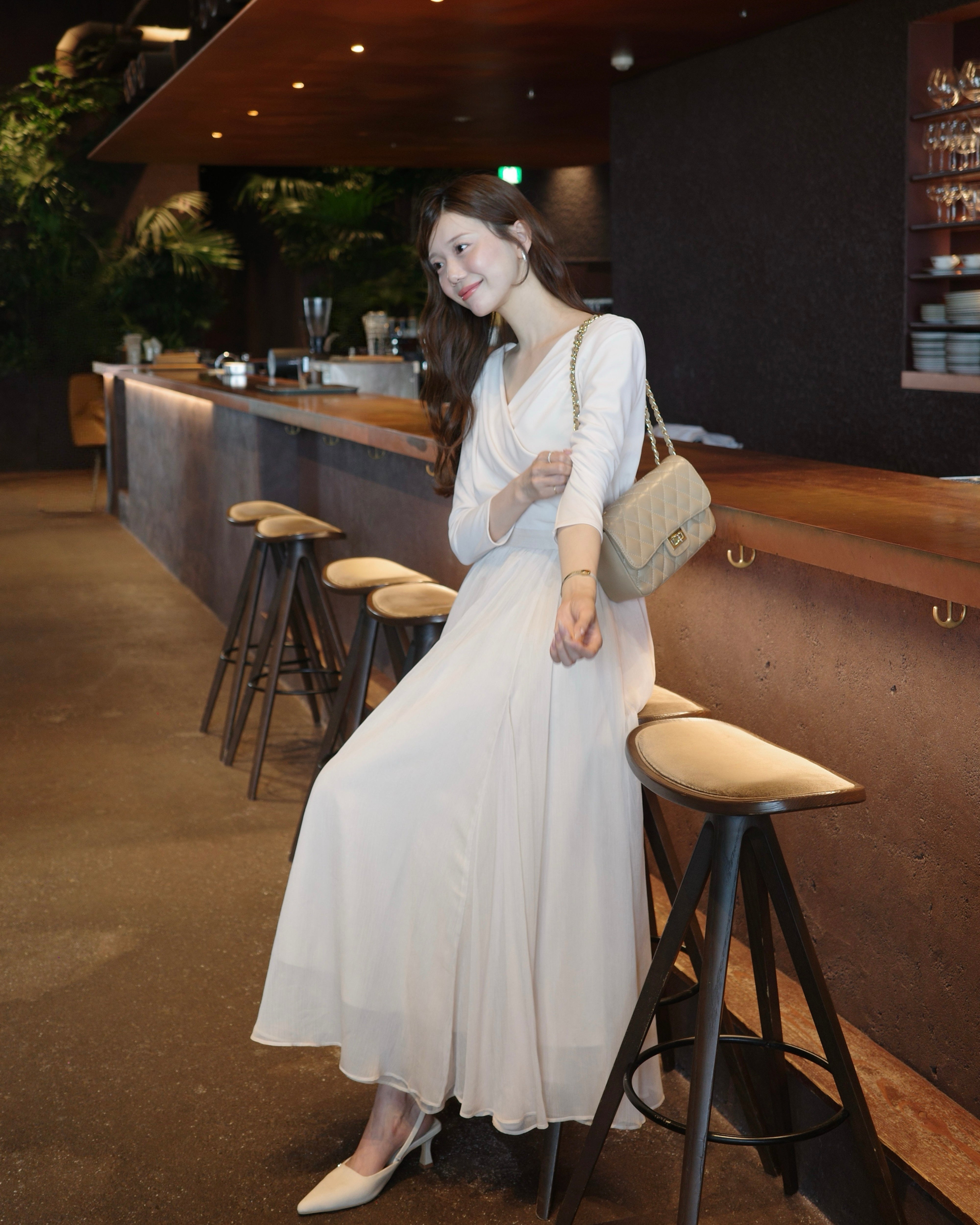 エアリードレープカシュクールドッキングワンピース – poláura