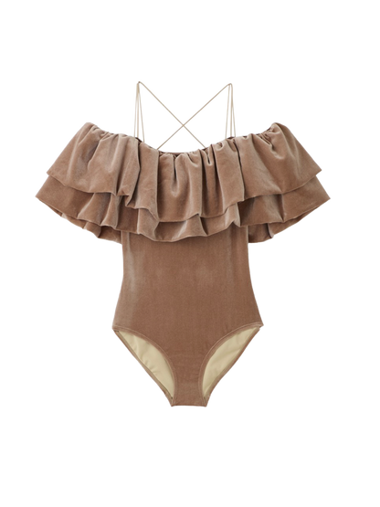 ベロアフリルスイムスーツ