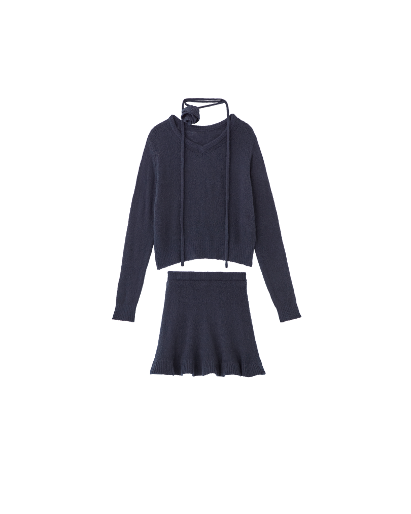 ローズアクセントニットセットアップ – poláura OFFICIAL ONLINE STORE