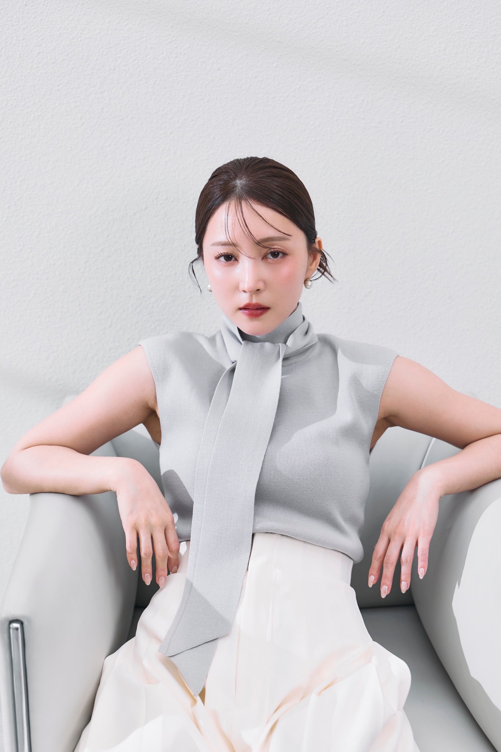 着用モデル：160cm カラー：grey
