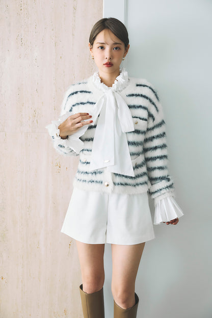 モデル身長：172cm サイズ：FREE カラー：border