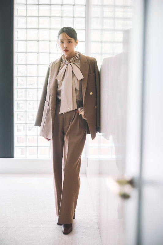 モデル身長：172cm サイズ：M カラー：camel
