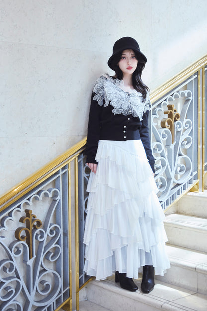 モデル身長：157cm 【トップス】カラー：black