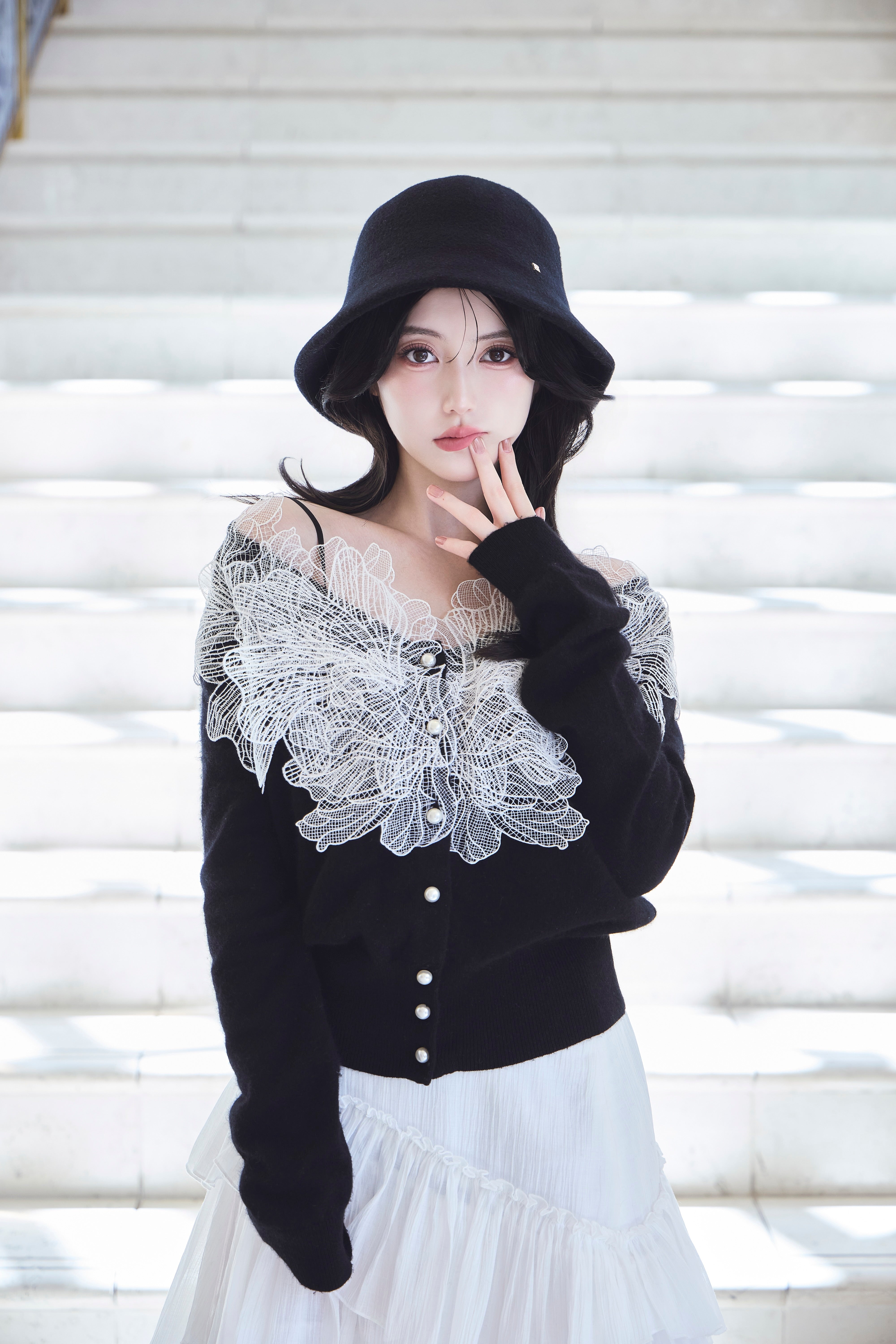 レースフリルカーディガン – poláura OFFICIAL ONLINE STORE