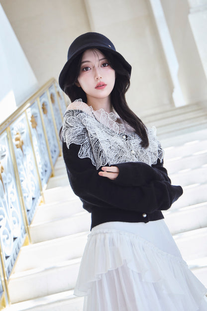 モデル身長：157cm 【トップス】カラー：black