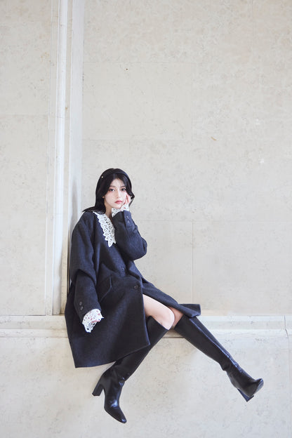 モデル身長：157cm 【アウター】カラー：grey サイズ：MM