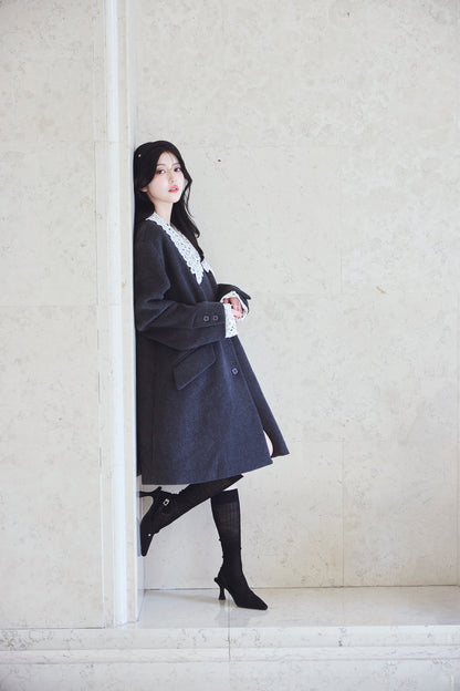 モデル身長：157cm 【アウター】カラー：grey サイズ：MM