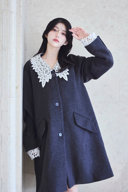 モデル身長：157cm 【アウター】カラー：grey サイズ：MM