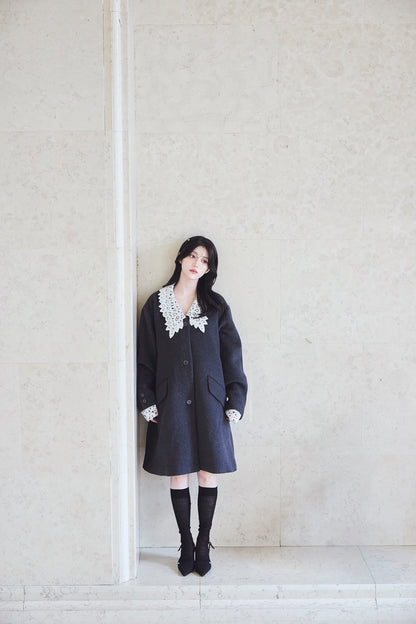 モデル身長：157cm 【アウター】カラー：grey サイズ：MM