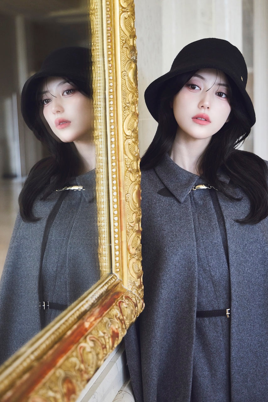 モデル身長：157cm カラー：grey