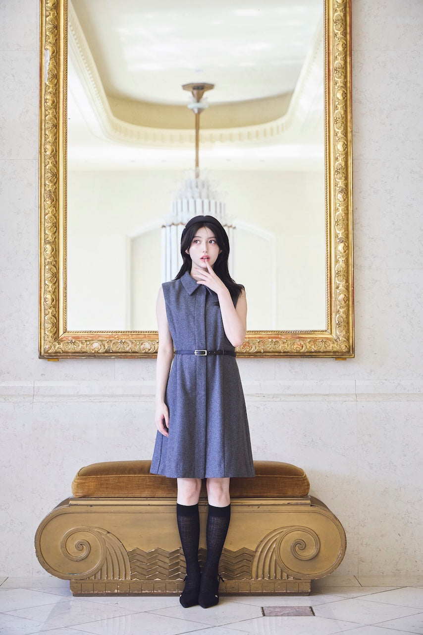 モデル身長：157cm カラー：grey
