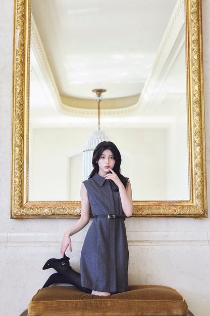 モデル身長：157cm カラー：grey
