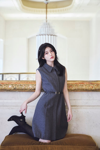 モデル身長：157cm カラー：grey