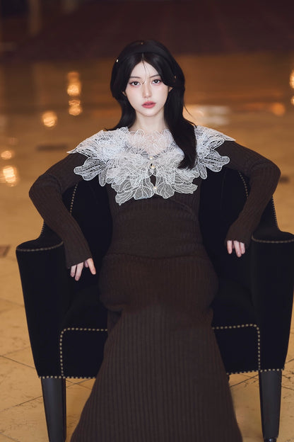 モデル身長：157cm カラー：brown サイズ：SM