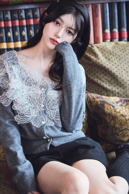 モデル身長：157cm 【トップス】カラー：grey