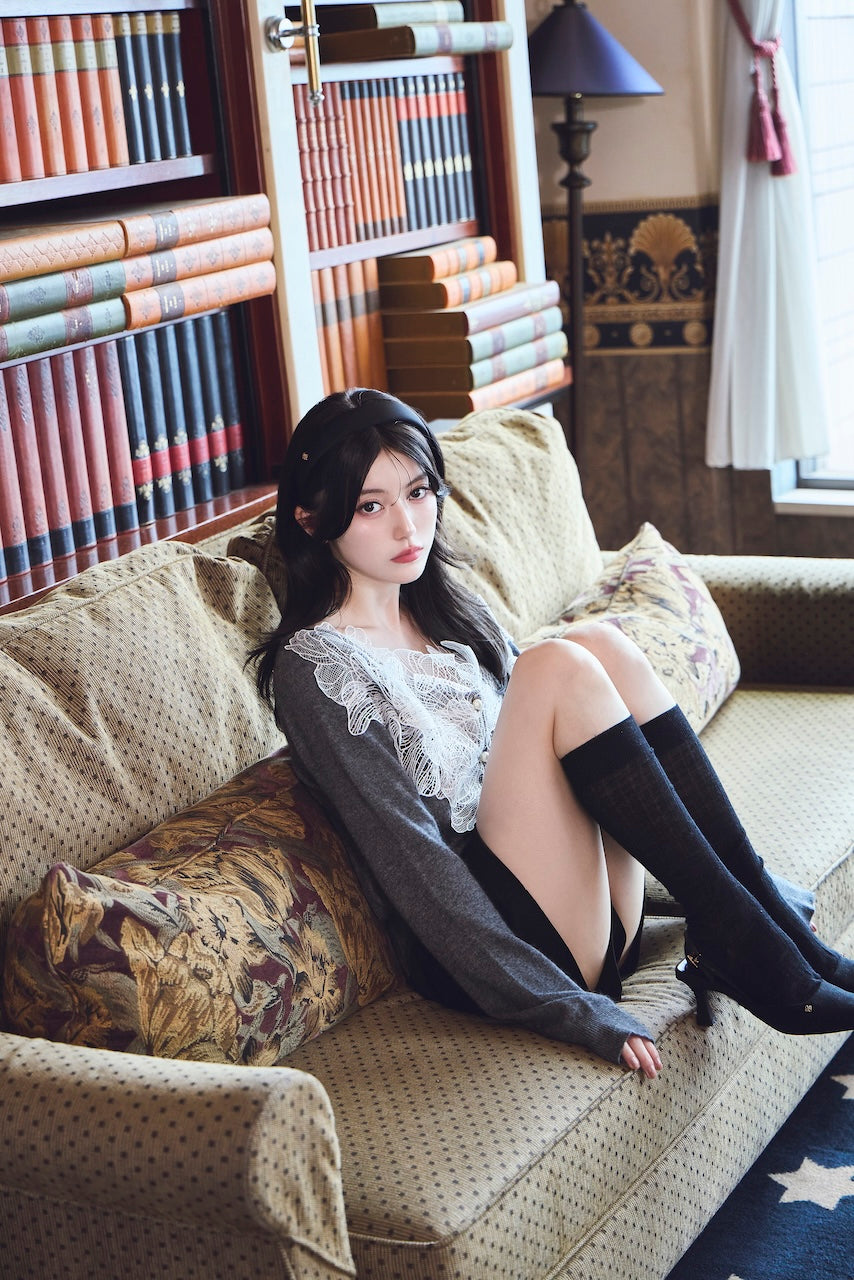 モデル身長：157cm 【トップス】カラー：grey