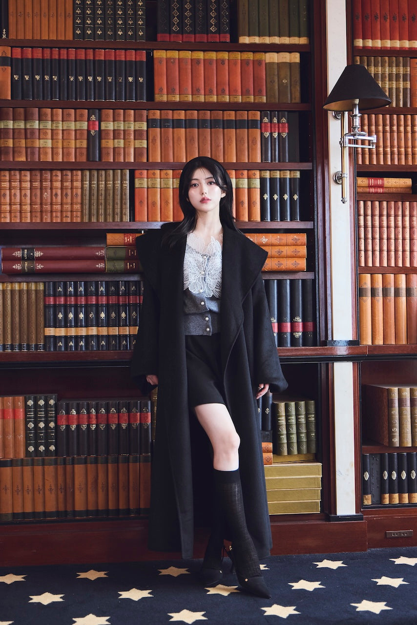 モデル身長：157cm 【アウター】サイズ：MM カラー：black