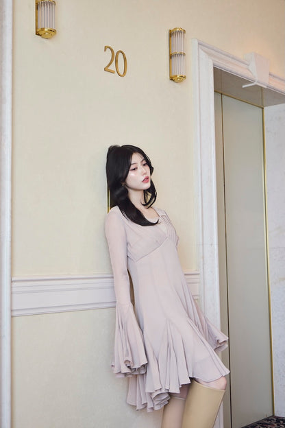 モデル身長：157cm カラー：pink サイズ：MM