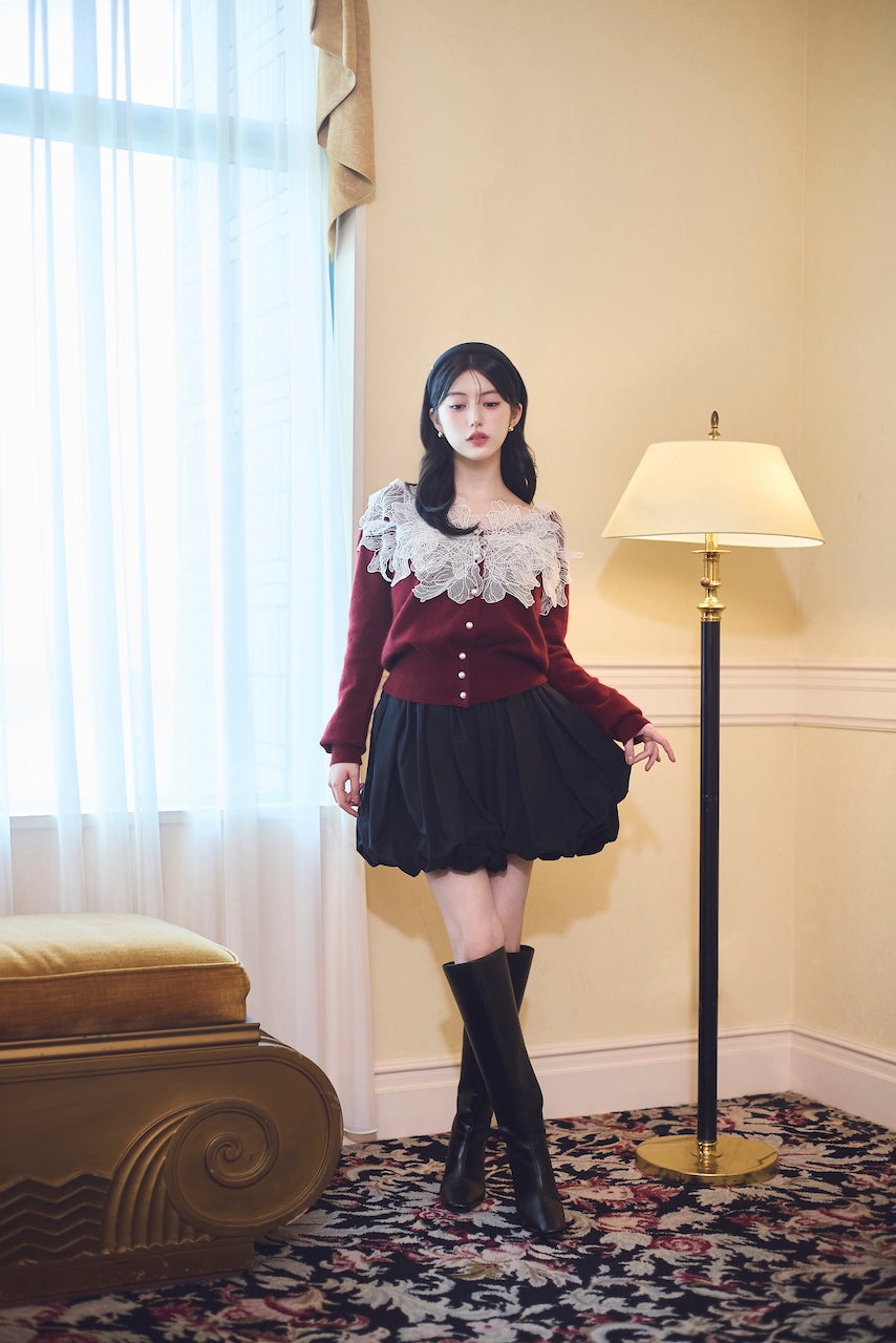 モデル身長：157cm 【トップス】カラー：red