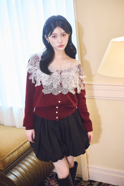 モデル身長：157cm 【トップス】カラー：red
