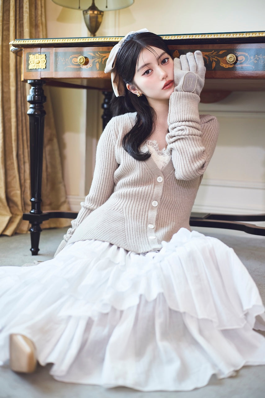 モデル身長：157cm 【トップス】カラー：greige 【ボトムス】カラー：off white サイズ：MM