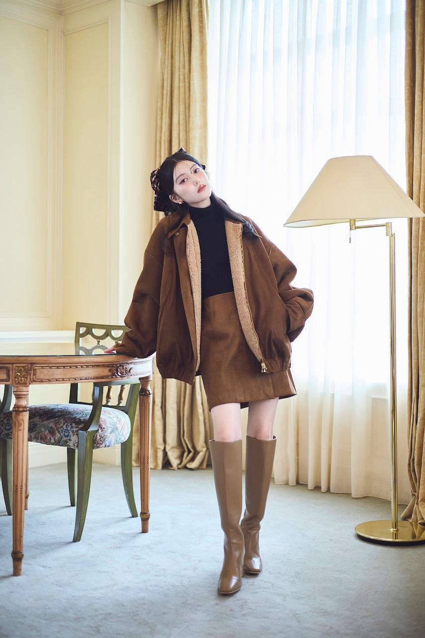 モデル身長：157cm 【アウター】カラー：camel 【トップス】カラー：black 【ボトムス】カラー：camel サイズ：MM