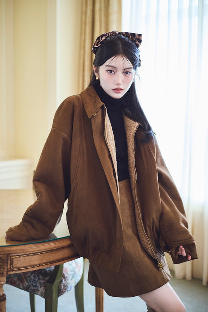 モデル身長：157cm 【アウター】カラー：camel 【トップス】カラー：black 【ボトムス】カラー：camel サイズ：MM