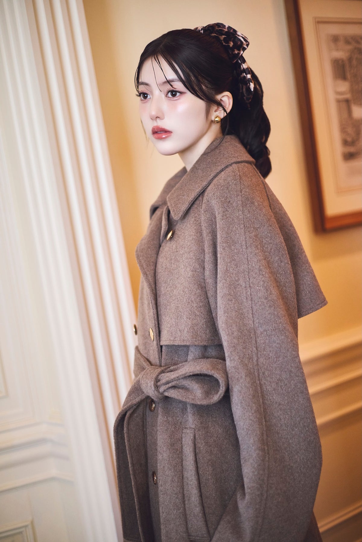 モデル身長：157cm カラー：mocha