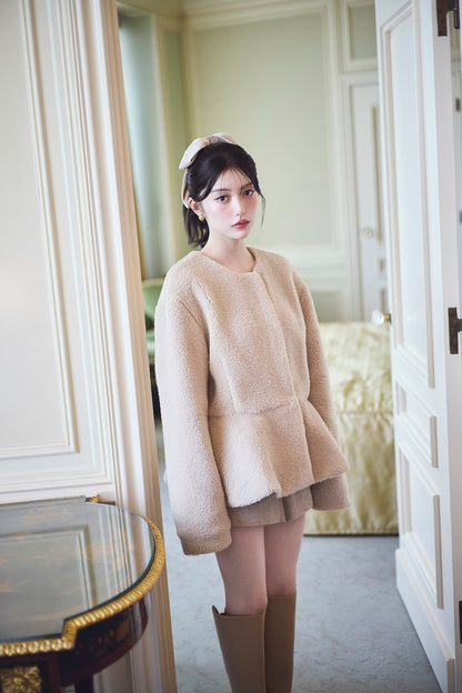 モデル身長：157cm 【アウター】カラー：beige