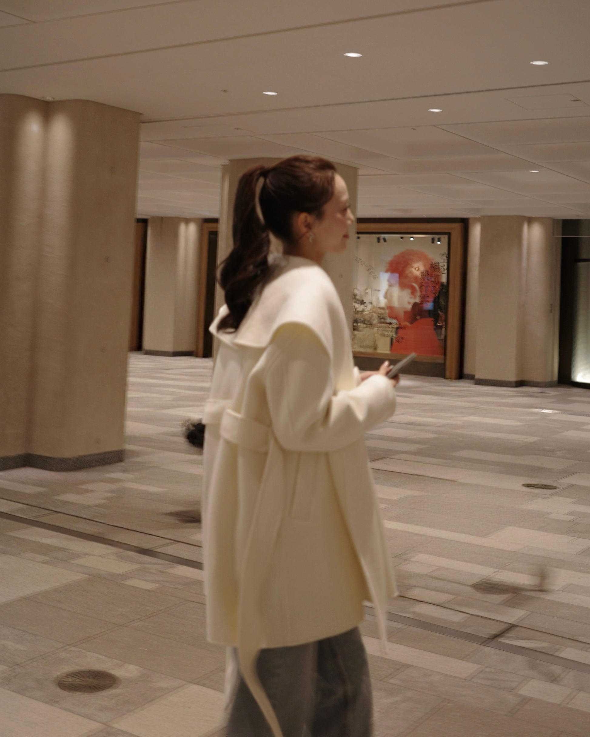 モデル身長：171cm カラー：offwhite