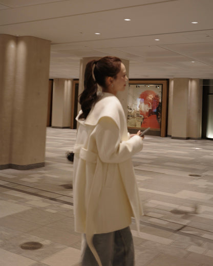 モデル身長：171cm カラー：offwhite