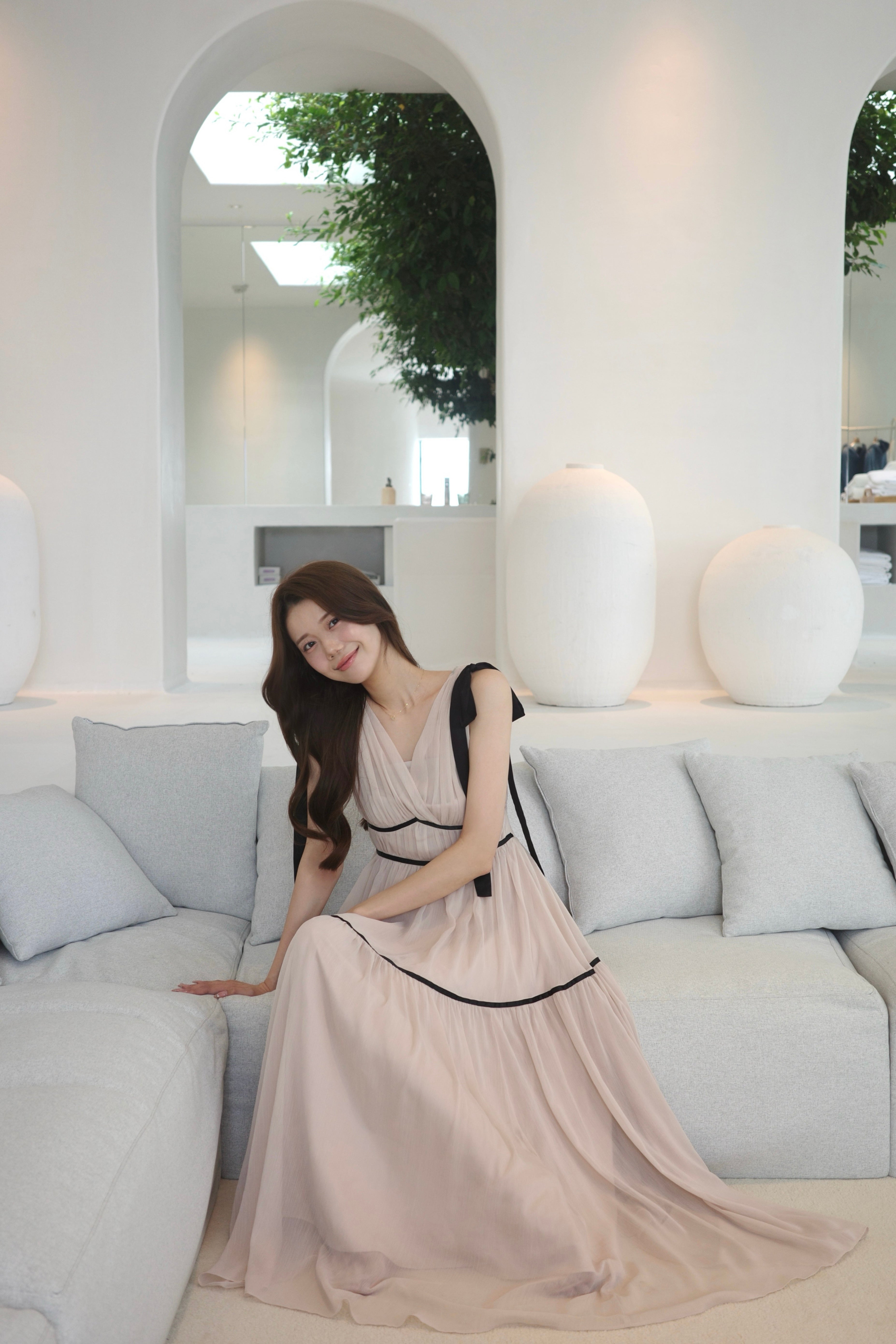 ショルダーリボンシフォンワンピース – poláura OFFICIAL ONLINE STORE