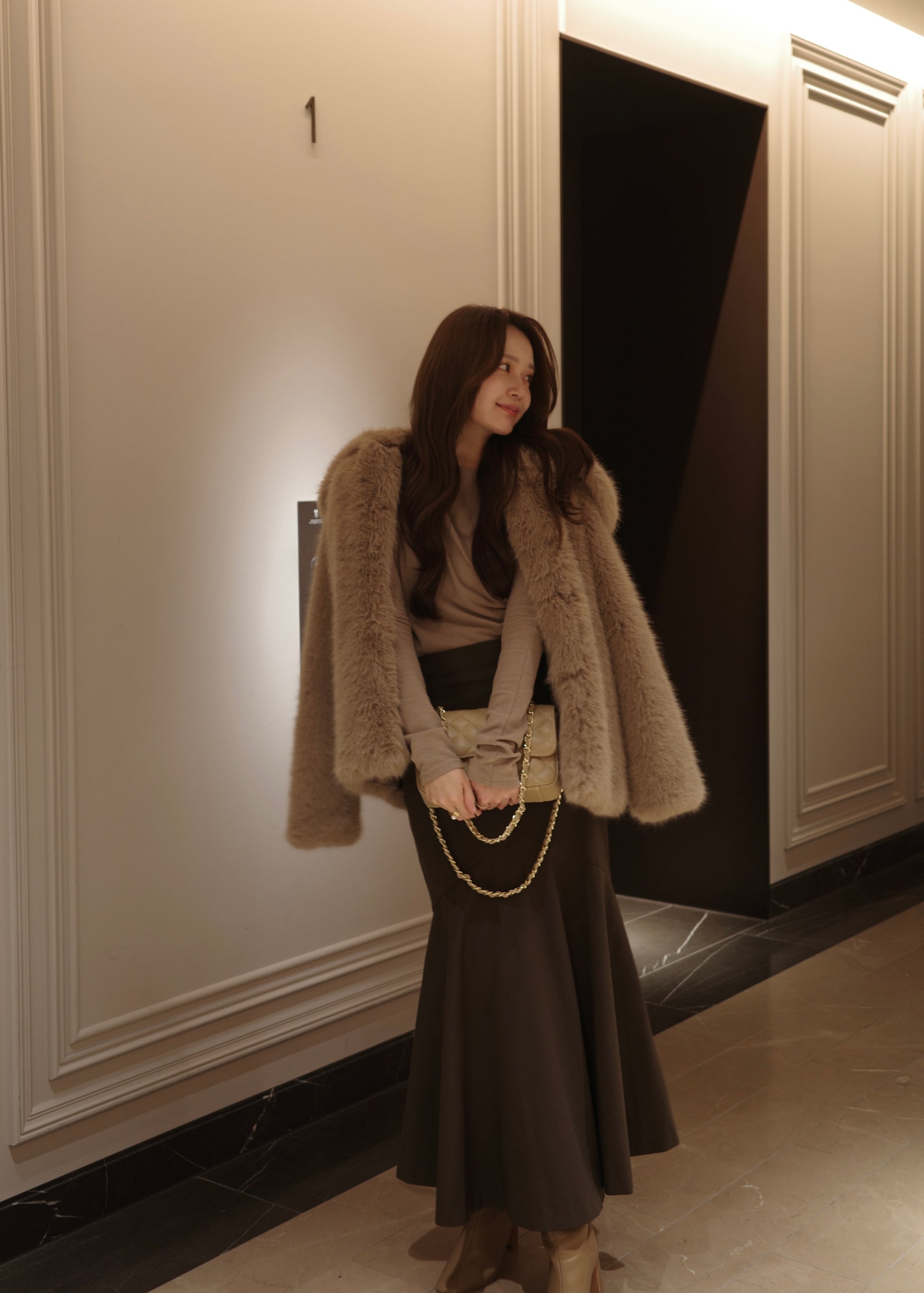 モデル身長：167cm カラー：mocha