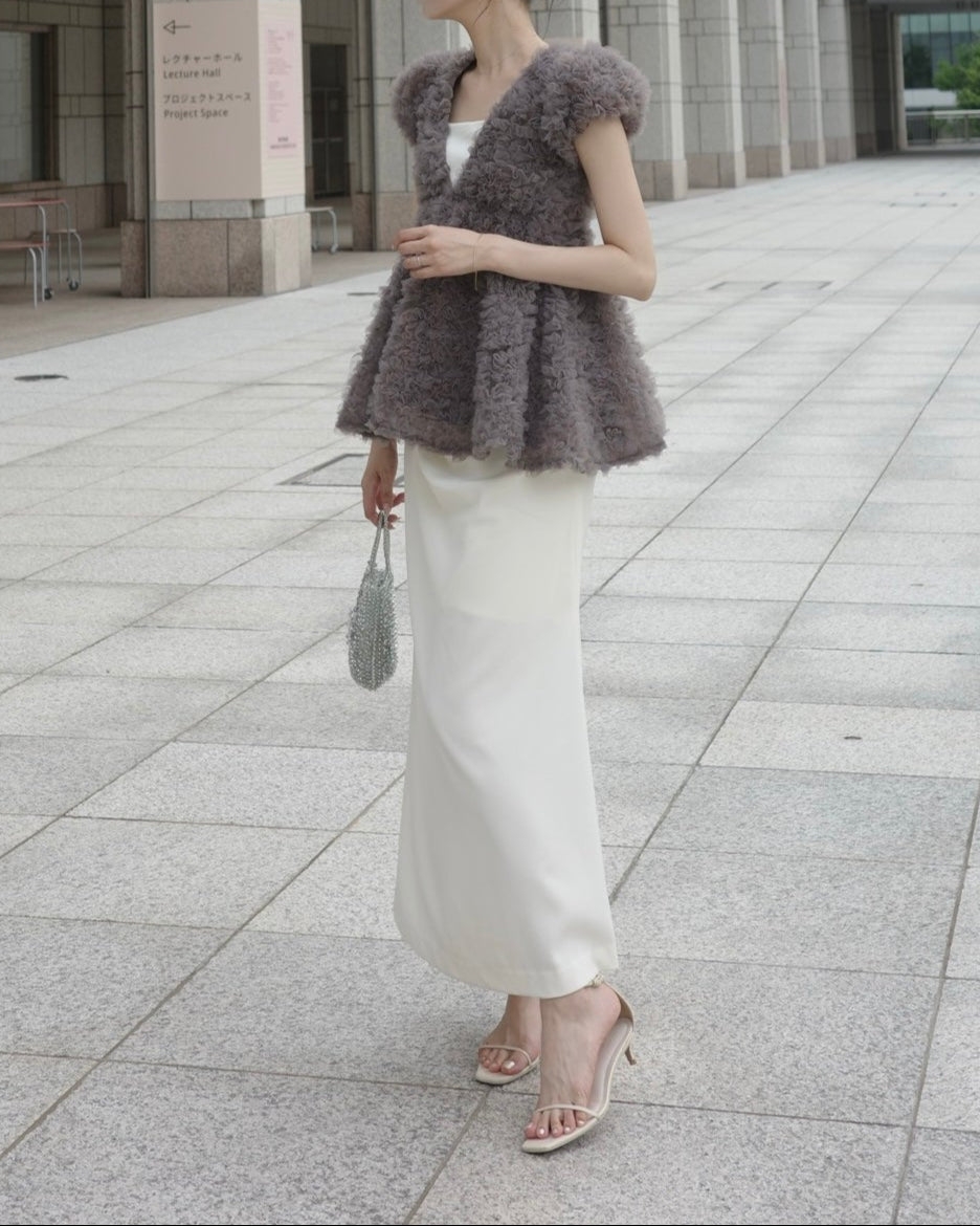 フラワーぺプラムバックリボンチュニック – poláura OFFICIAL ONLINE STORE