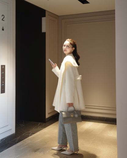 モデル身長：171cm カラー：offwhite