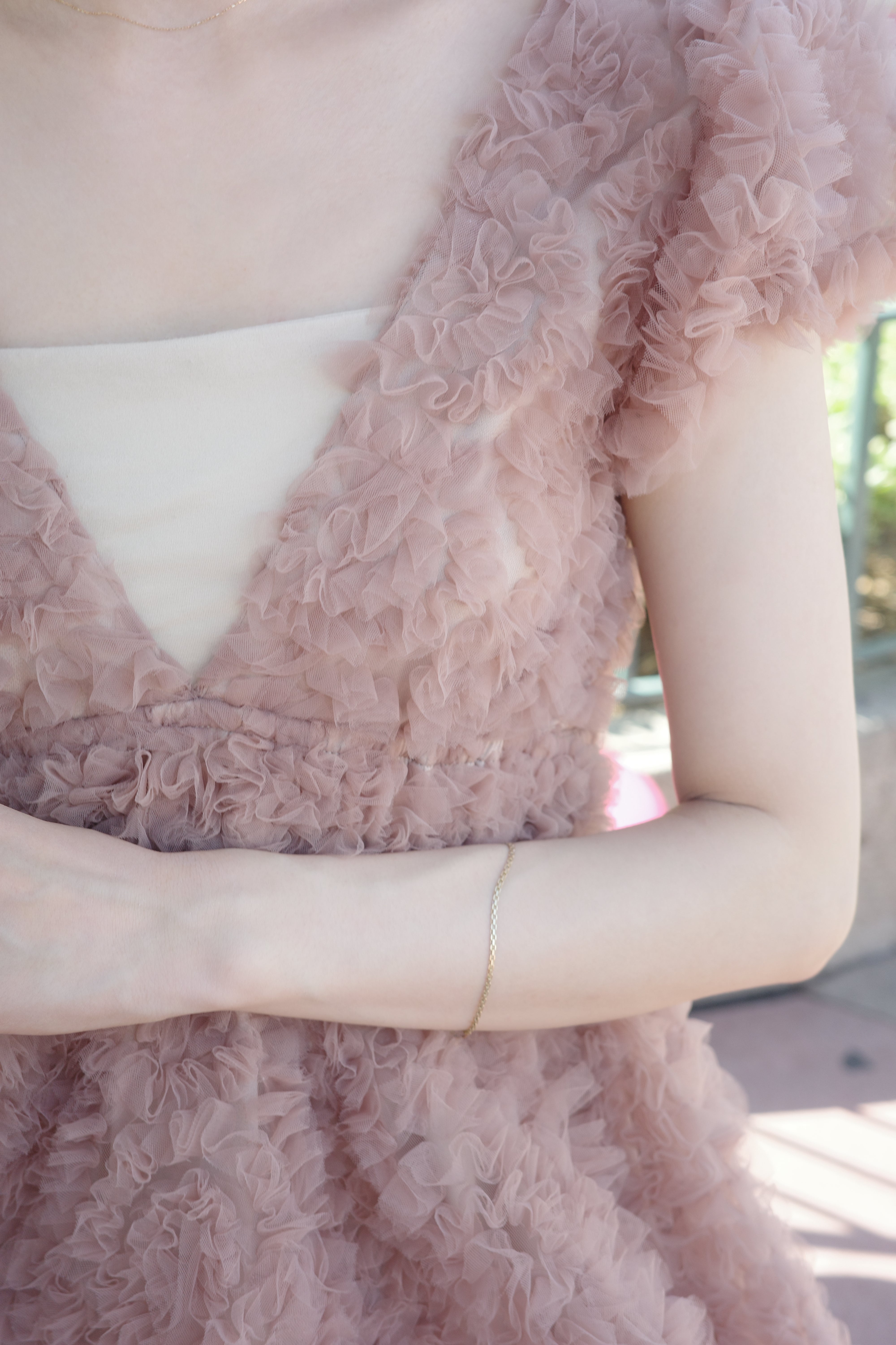 ポローラ polaura フラワーぺプラムバックリボンチュニック pink