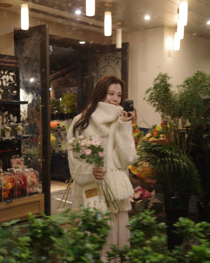 マフラーセットオーバーサイズカーディガン