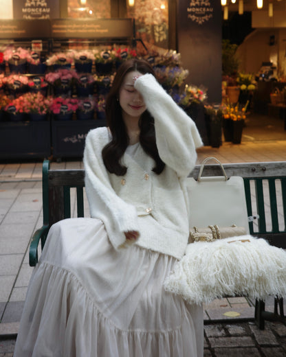 マフラーセットオーバーサイズカーディガン