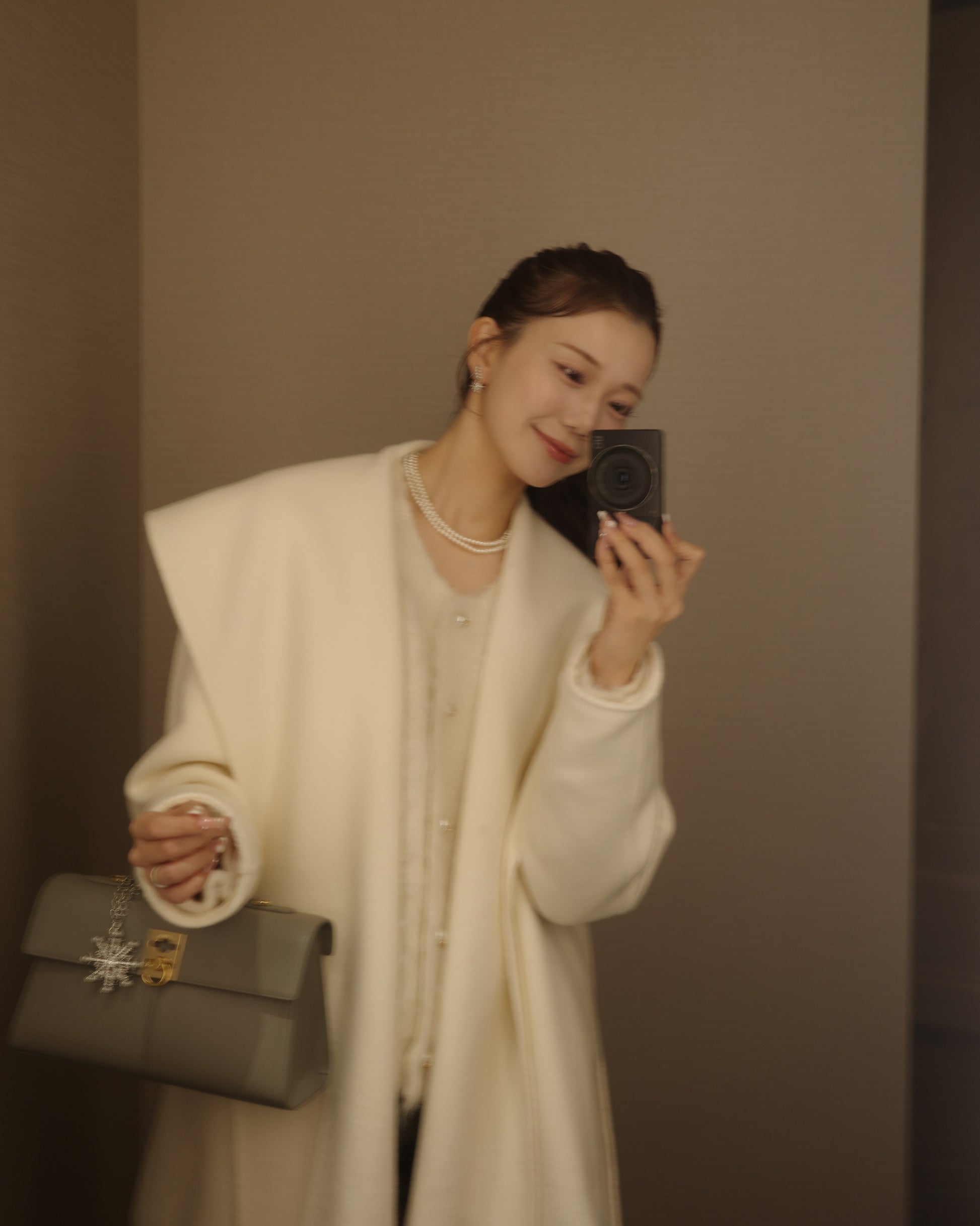 モデル身長：171cm カラー：offwhite