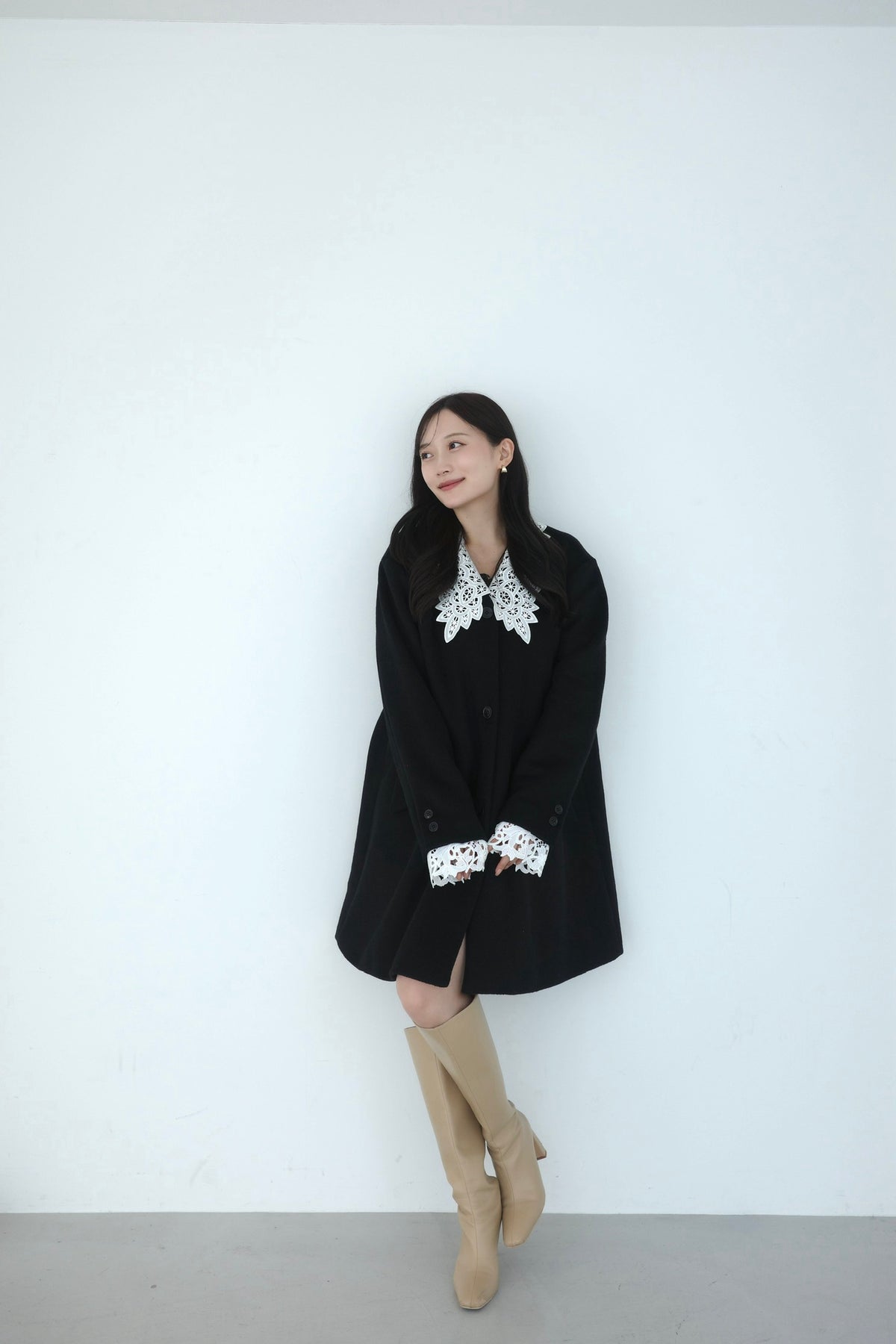 着用モデル:166cm カラー:black