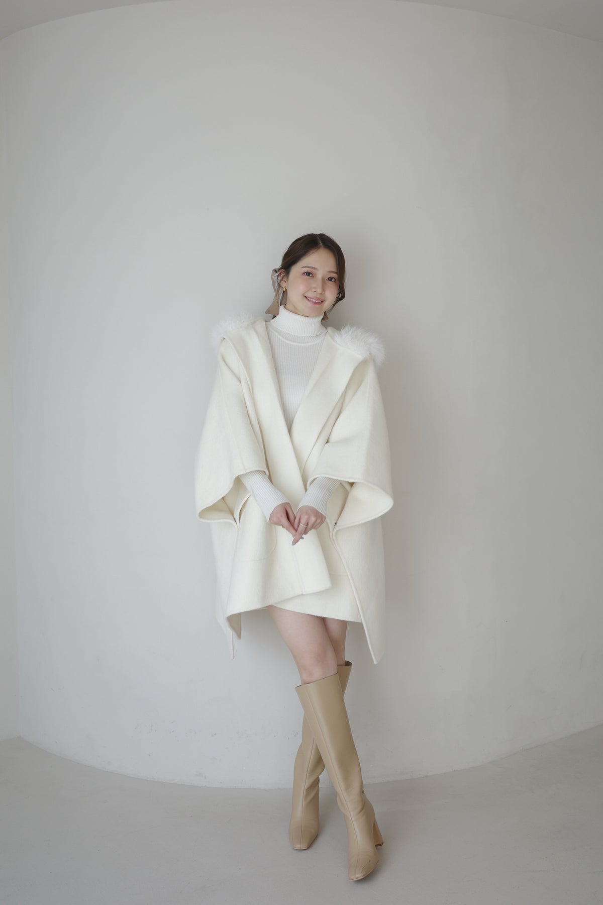 着用モデル:167cm カラー:off white