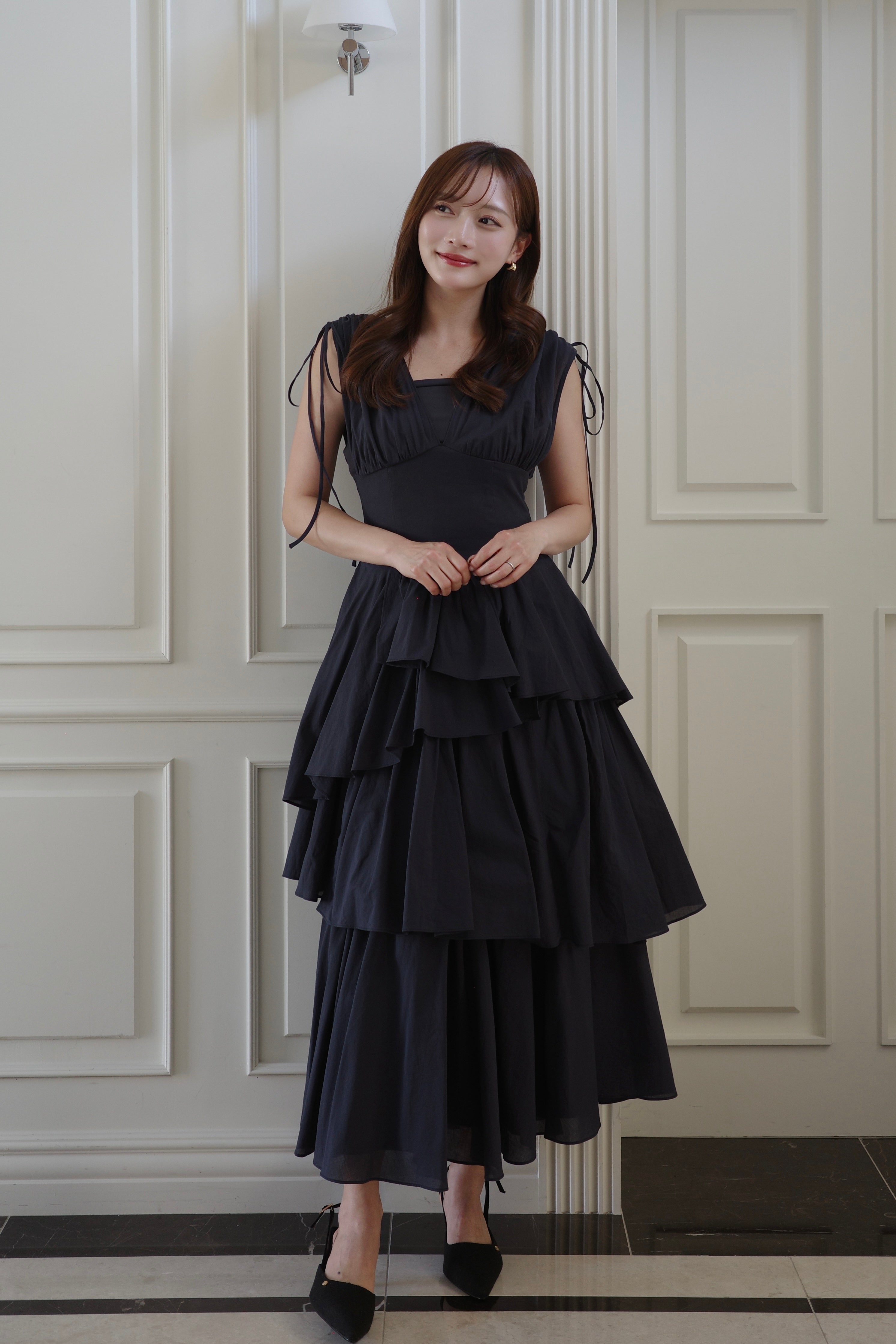 エアリーティアード ビスチェワンピース – poláura OFFICIAL ONLINE STORE