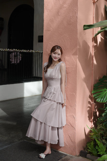 エアリーティアード ビスチェワンピース