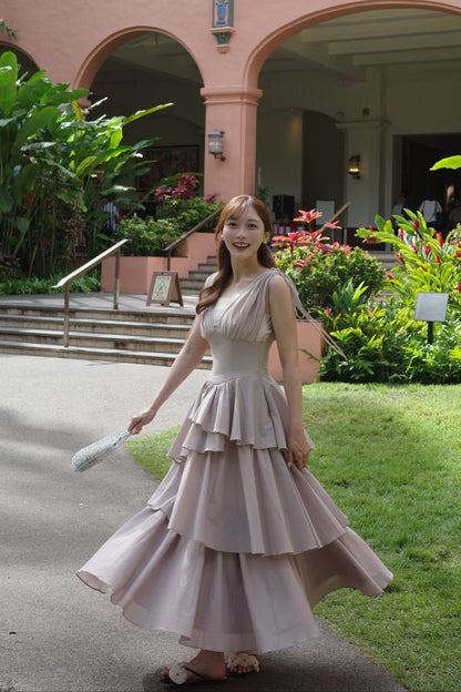 エアリーティアード ビスチェワンピース