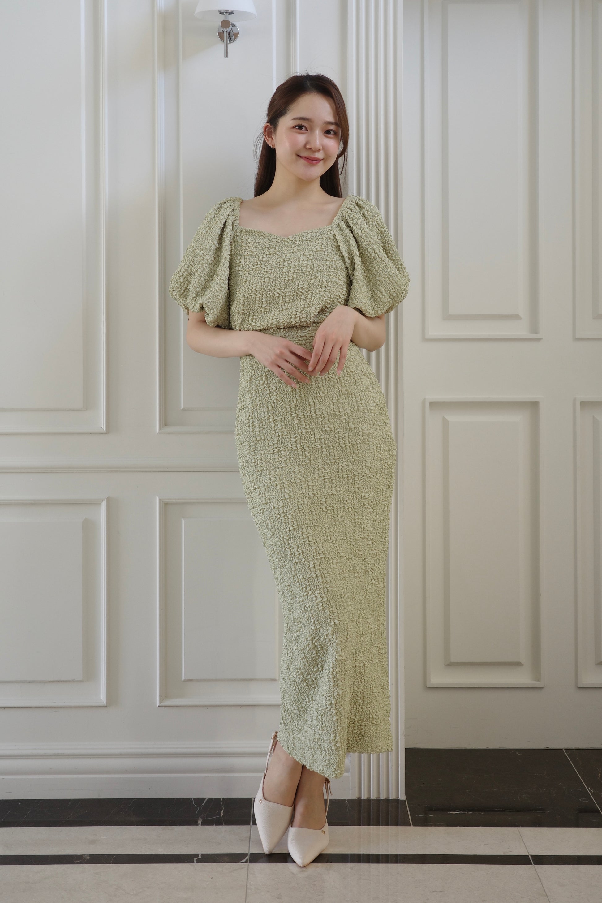 モデル身長：167cm カラー：green サイズ：M