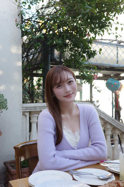 フェザリーパールニットカーディガンセット