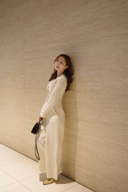 ルミナスツイードコンパクトジャケット