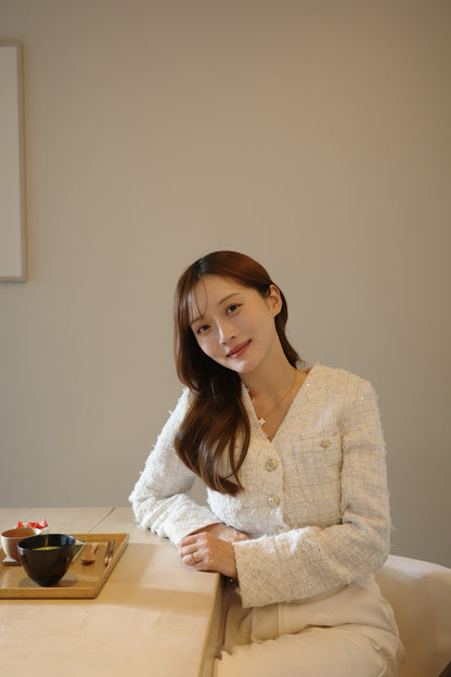 ルミナスツイードコンパクトジャケット