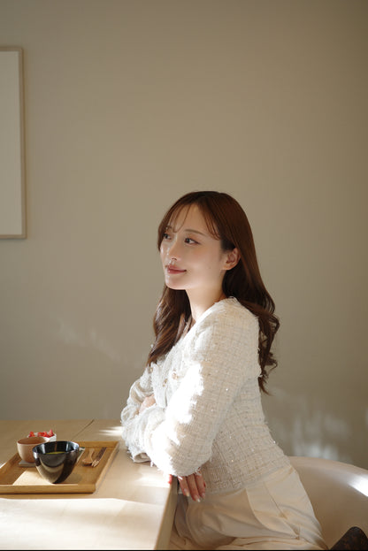 ルミナスツイードコンパクトジャケット