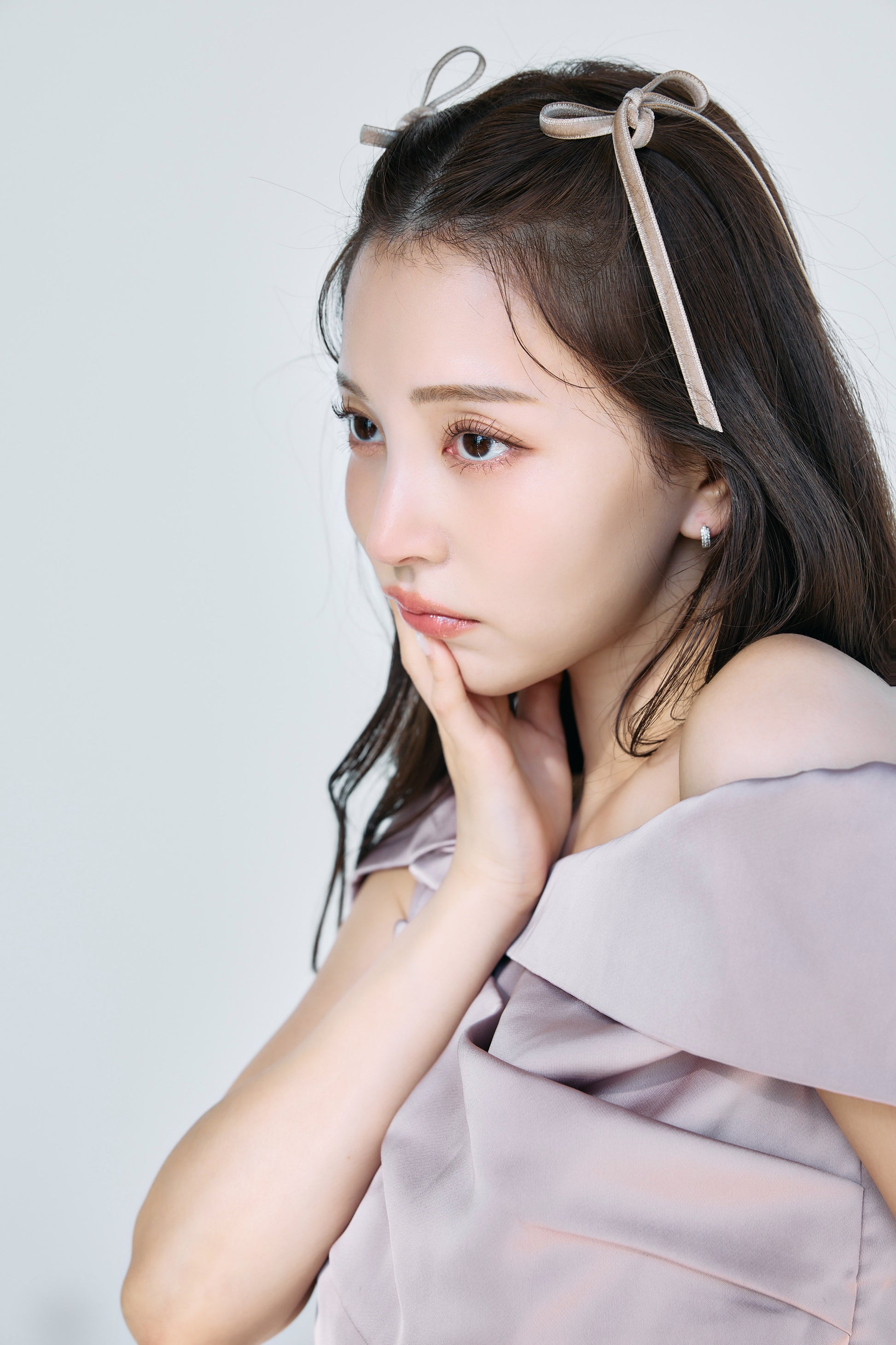 モデル身長：160cm　サイズ：FREE　カラー：pink